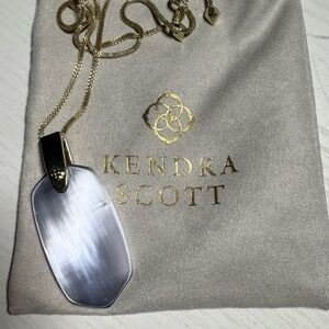 Kendra Scott Gold Necklace with Silver Pendant